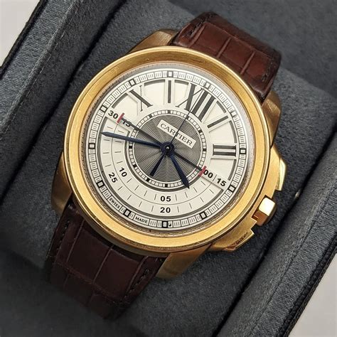 cartier central chronograph|cartier calibre de cartier chronograph.